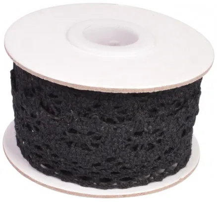 Infinity Hearts Blonde/Blondebånd Svart 26mm 2.5m